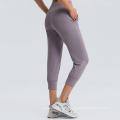 Mesdames Capri pantalon avec téléphone Pocket Capri Joggers Gym rapide Dry Capri Pantal